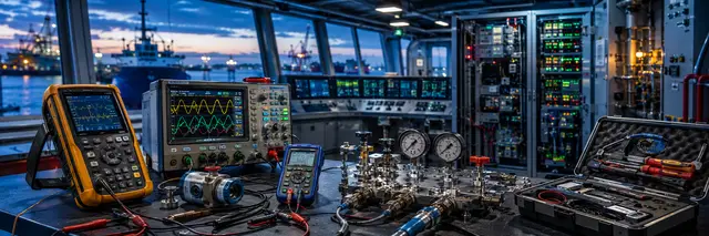 Calibration instruments used for marine troubleshooting and testing