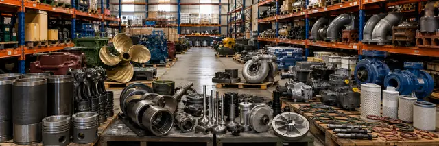 Genuine marine spare parts ready for worldwide supply